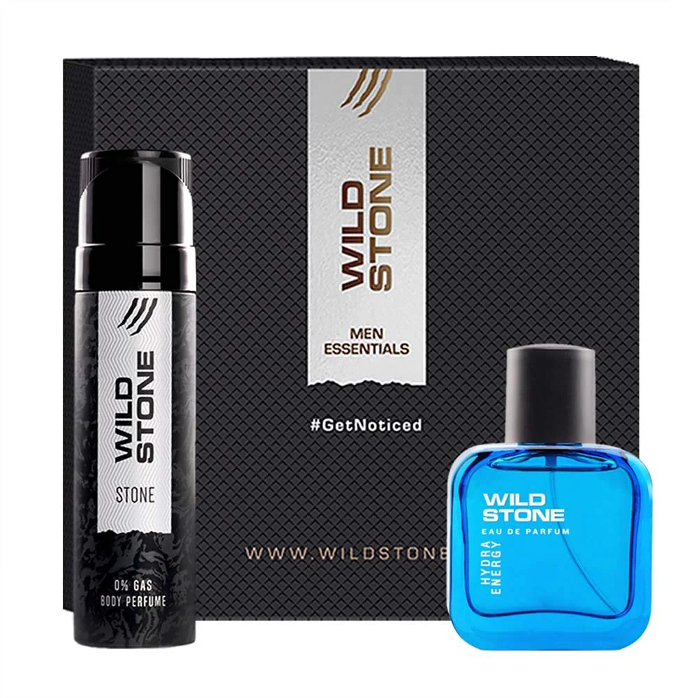 Wild Stone Stone Perfume Body Spray 120ml 4.0 Fl.oz. & Hydra Energy Eau De Parfum 30ml 1.0 Fl.oz. | Perfect Gift Set For Husband - Image 4