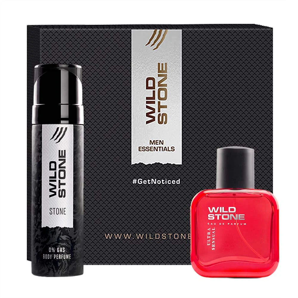 Wild Stone Stone Perfume Body Spray 120ml 4.0 Fl.oz. & Ultra Sensual Eau De Parfum 30ml 1.0 Fl.oz. | Best Birthday Gift For Husband - Image 4