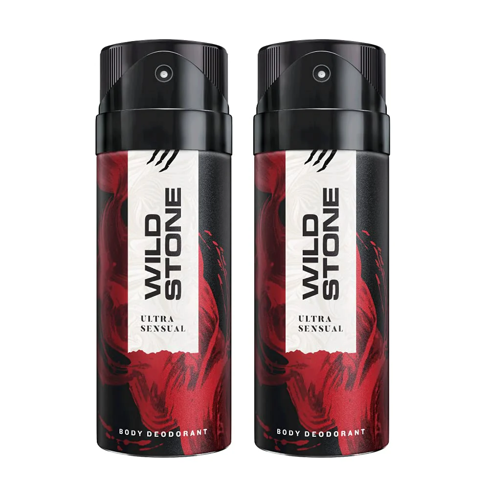 Wild Stone Ultra Sensual Deodorant 300ml 10.1 Fl.oz. Pack Of 2 | Perfect Gift Set For Men - Image 2
