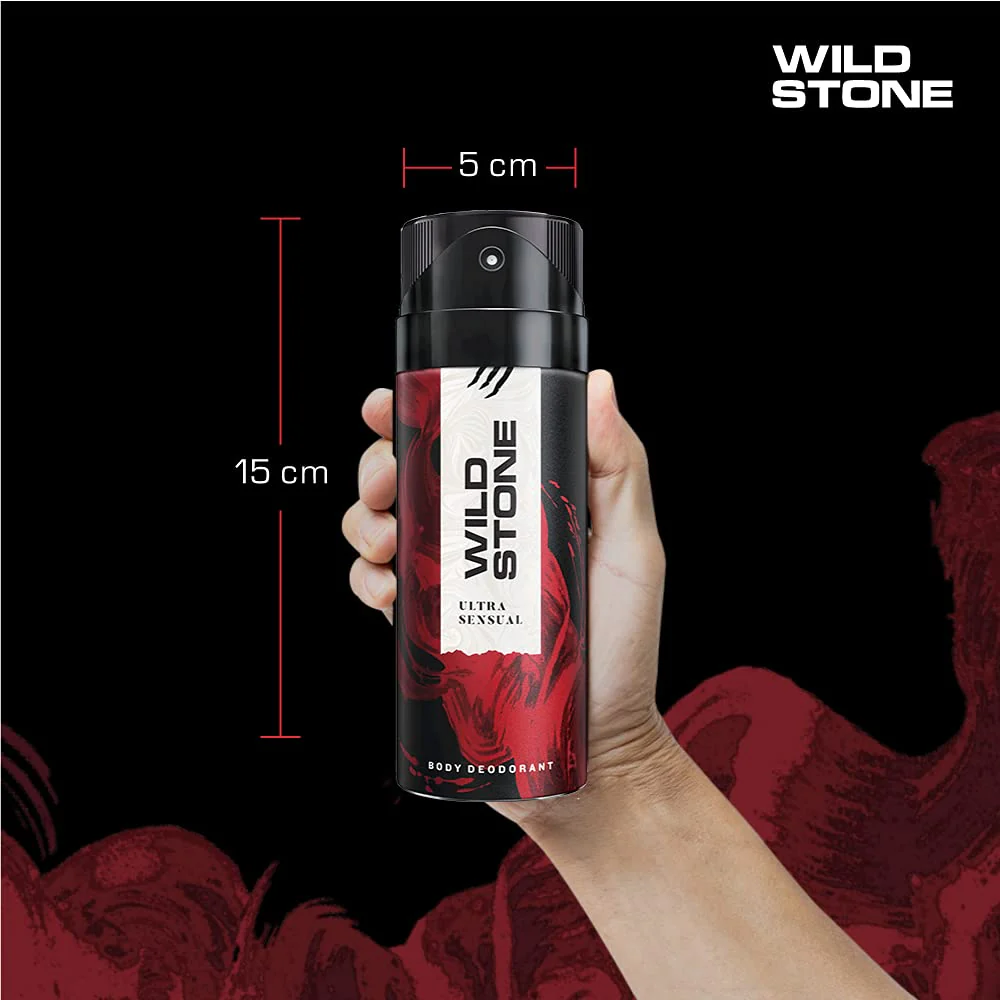 Wild Stone Ultra Sensual Deodorants Body Spray 450ml 15.2 Fl.oz. | Perfect Gift Set For Husband | Pack Of 3 - Image 5