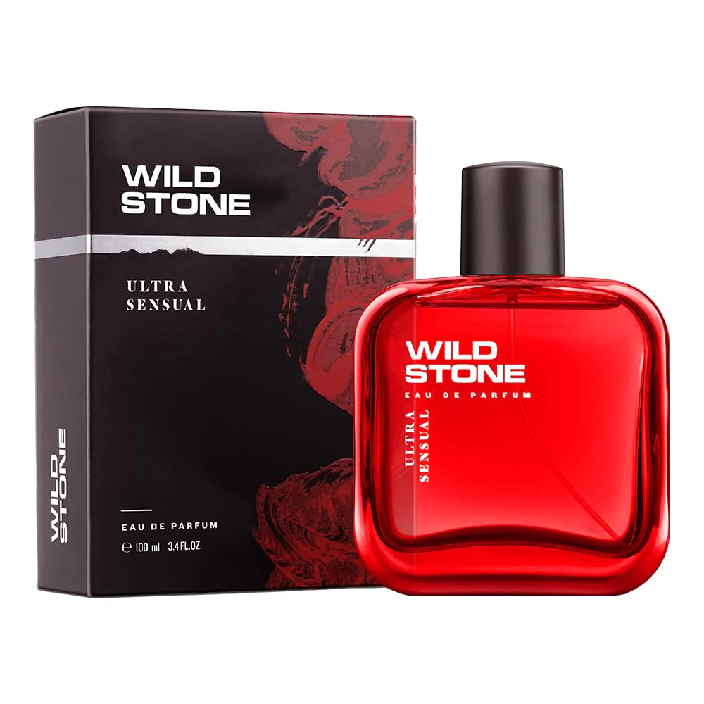 Wild Stone Ultra Sensual Eau De Parfum For Men 100ml 3.4 Fl.oz.| Long Lasting Fragrance