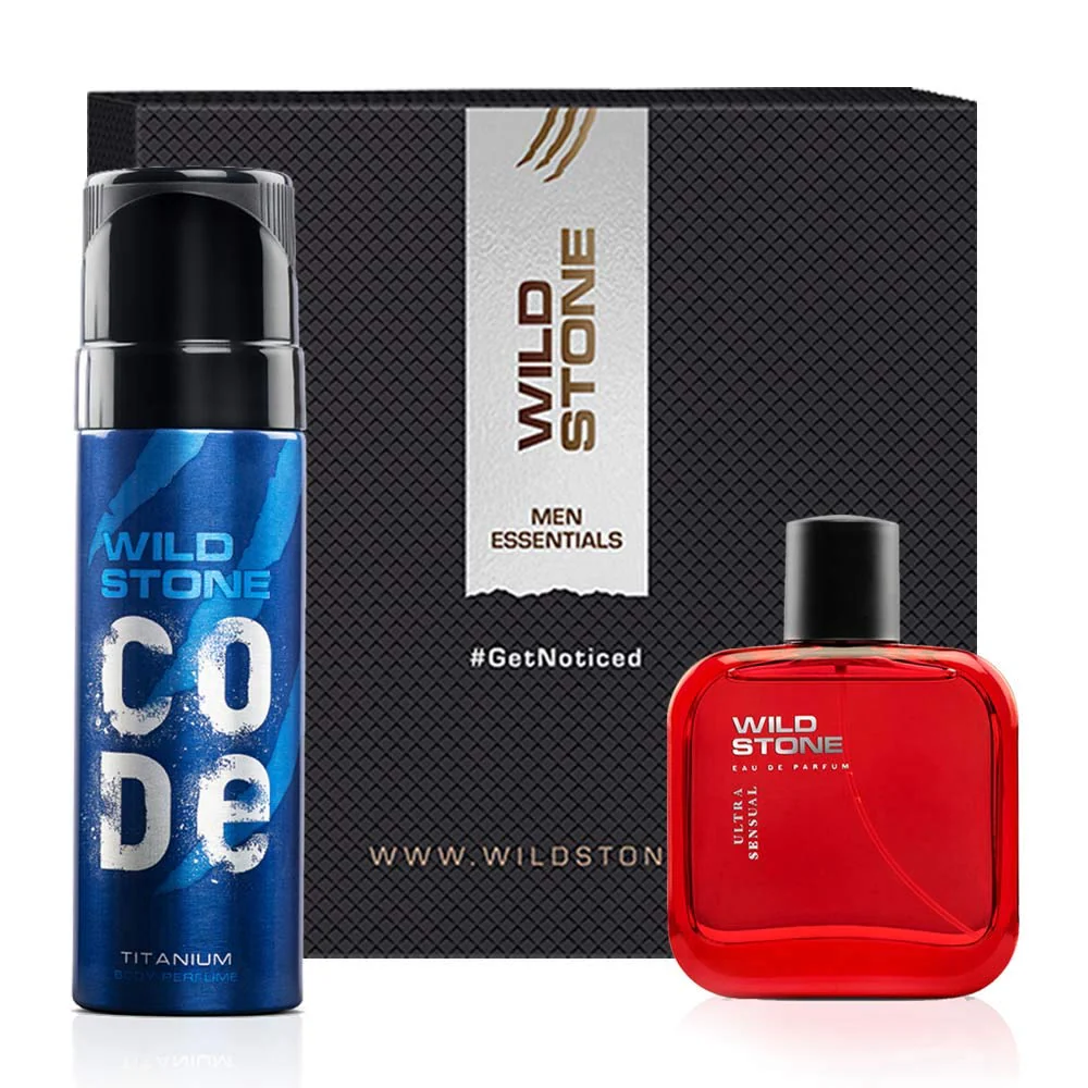 Wild Stone Ultra Sensual Perfume 100ml 3.4 Fl.oz. & Code Titanium Body Perfume 120ml 4.0 Fl.oz.| Perfect Gift For Men - Image 2