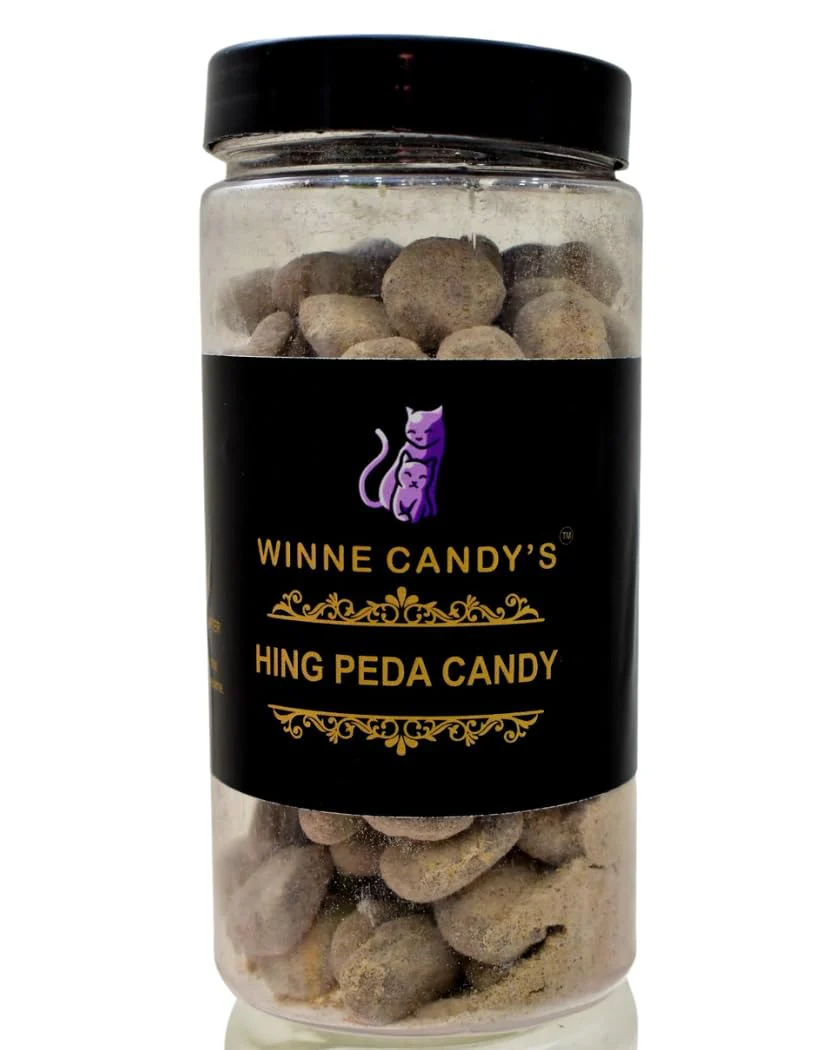 Winne Candy'S Hing Peda Candy 250gm, | Authentic Indian Digestive Candy | Jar Pack