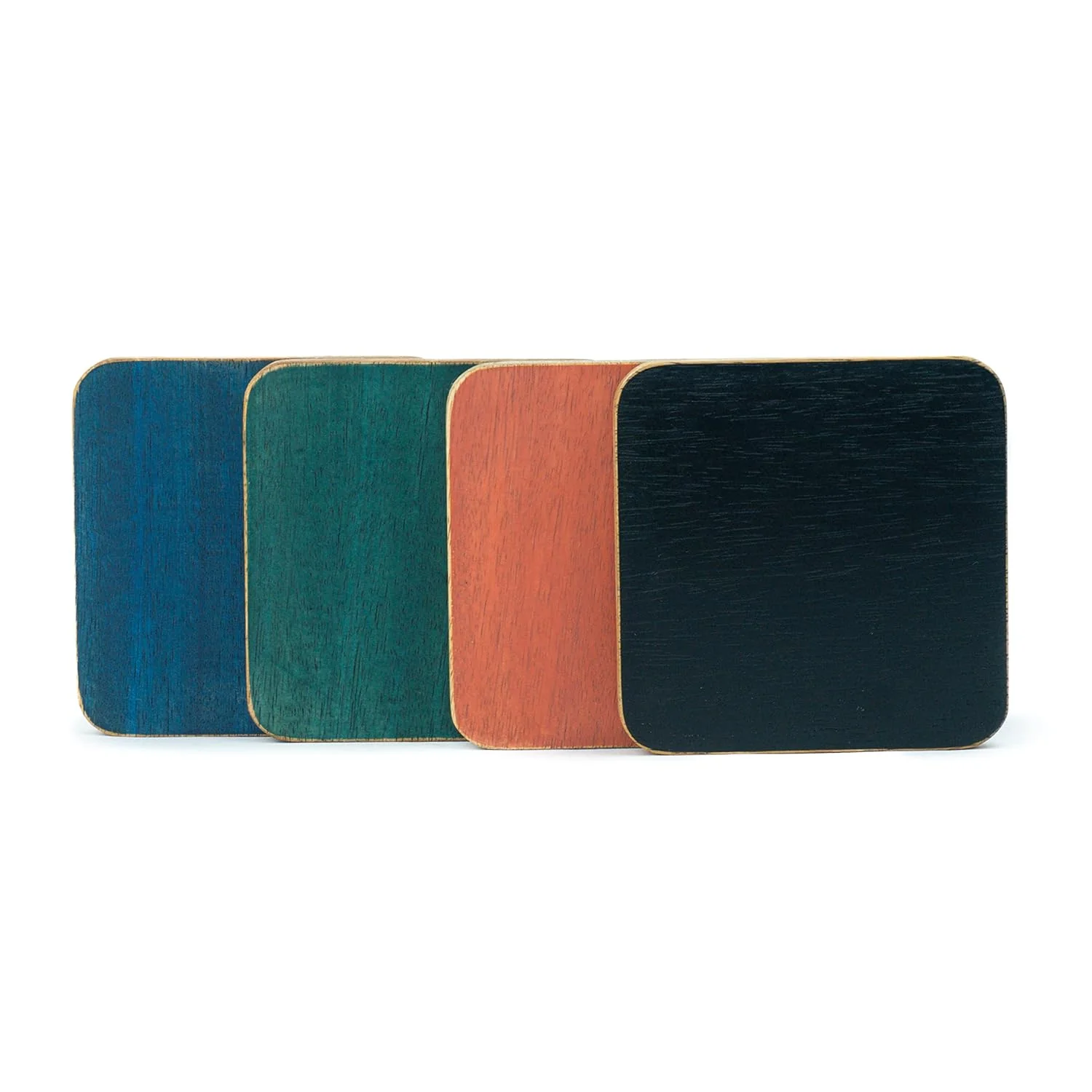 Wooden Tea Coasters Set Of 6, Mango Wood | Reversible Coaster Set - Coasters For Cups Set | Coasters For Glasses - Coasters For Cups | Wood Coaster Set - Square Wood Coaster Set - Image 5