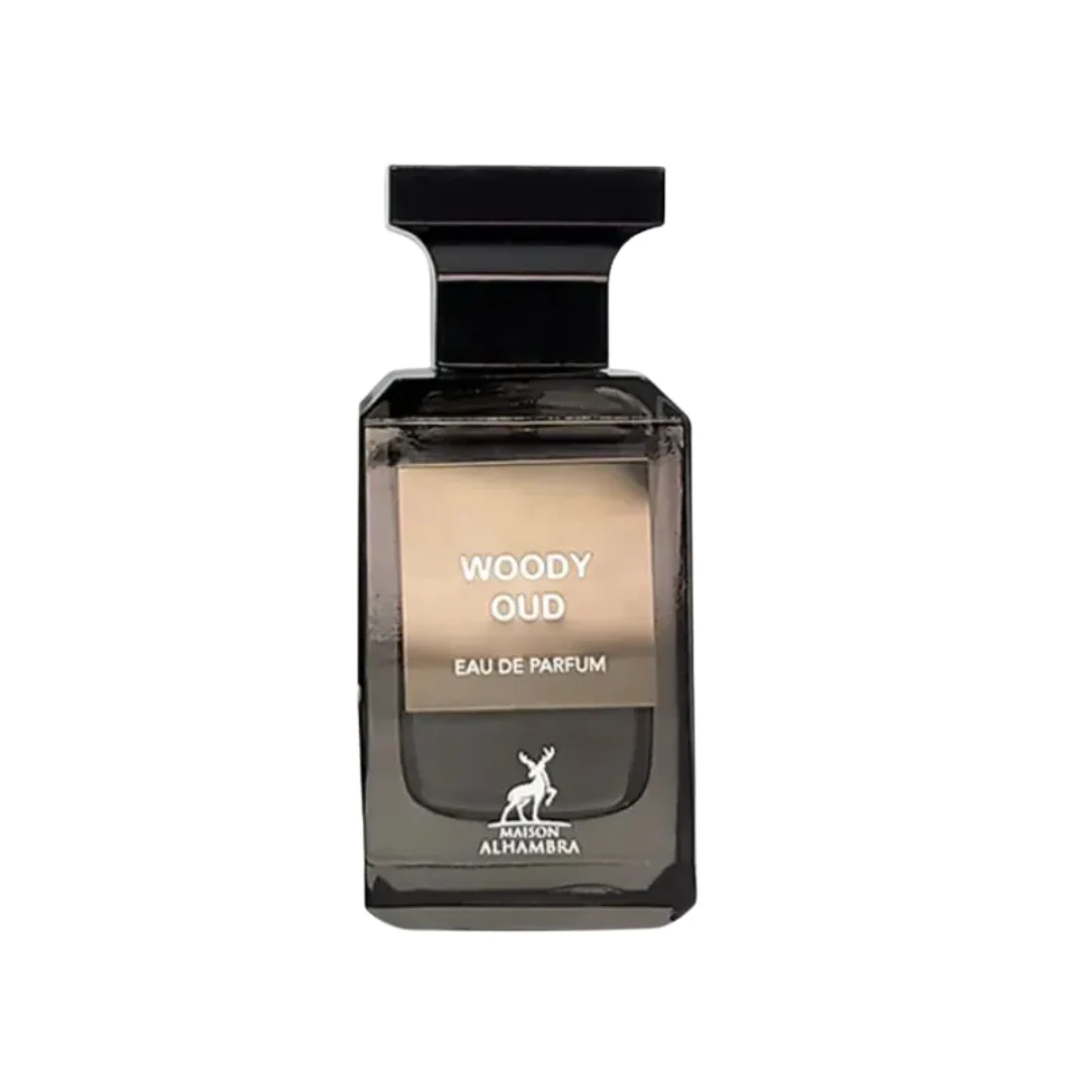 WOODY OUD BY MAISON ALHAMBRA EAU DE PARFUM 80ML 2.7 FL.OZ. UNISEX FRAGRANCE - Image 2