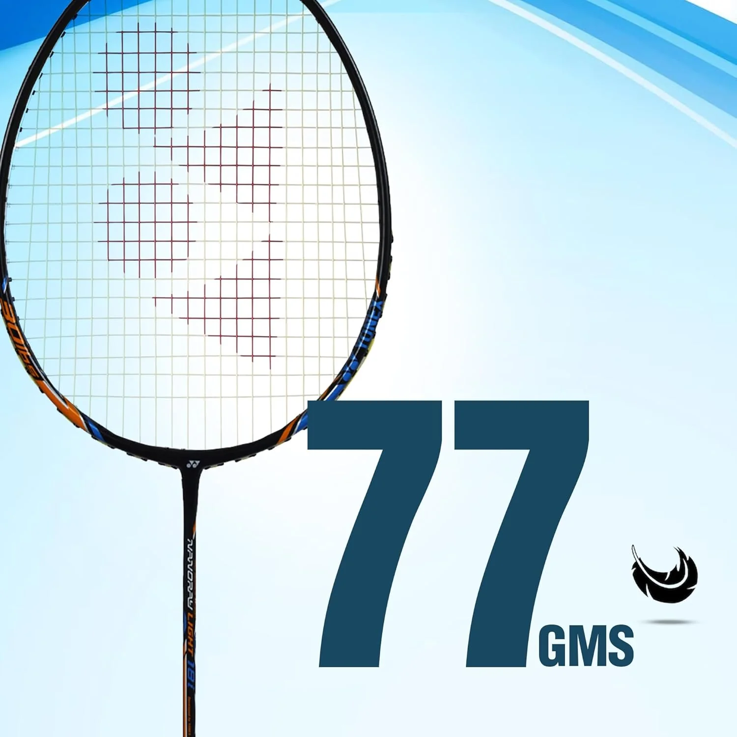 Yonex ASTROX LITE 27i Graphite Strung Badminton Racket With Full Racket Cover, Intermediate Players | 77 Gm, Maximum String Tension - 30lbs, Colour - Blue, Grip Size - 3/4 Inches - Image 3