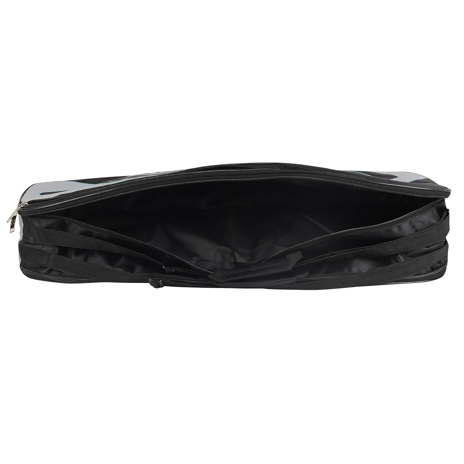 Yonex Badminton Kitbag BT5, 2 Zipper Compartment For Storage Of 3 Rackets & Clothes | Colour - Black & Grey, Size - Small, Material - Nylon - Image 5
