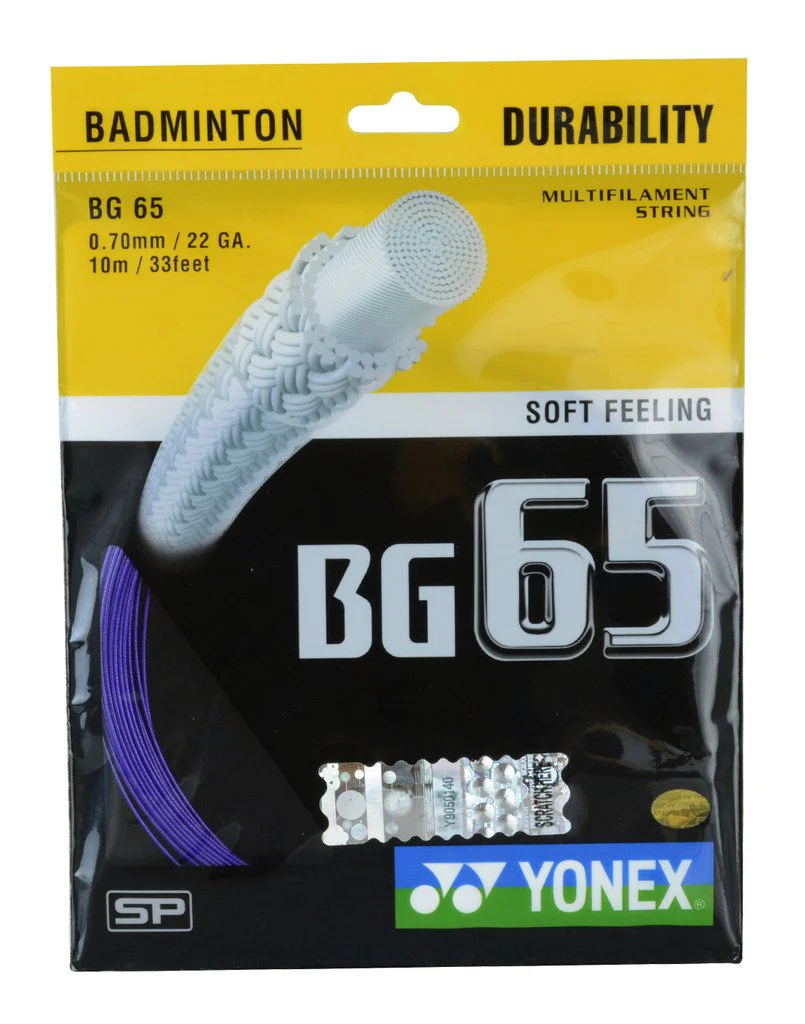 Yonex BG 65 Badminton Strings, Size - 0.70mm, Material - Titanium, Colour - Purple - Image 4