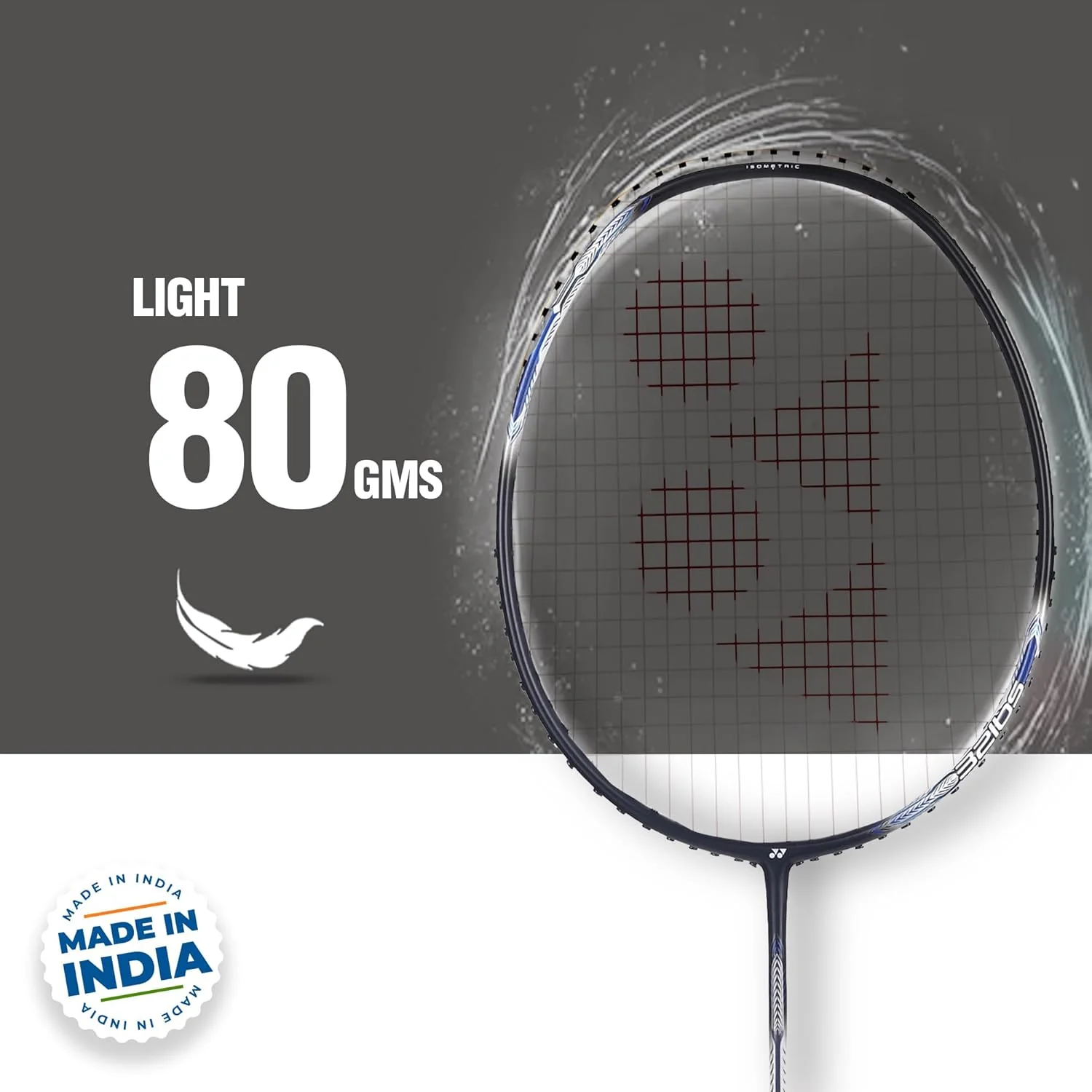 Yonex Graphite Badminton Racquet ASTROX ATTACK 9 High Durability, 80gms - 32lbs, Grip Size - 4 1/2 Inches | Colour - Black - Image 3