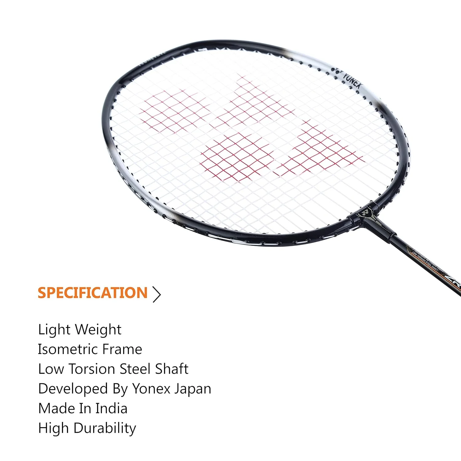 Yonex ZR 100 LIGHT Aluminium Badminton Racquet With Full Cover, Set Of 2 | Colour - Black + Blue, Grip Size - G4 (3.5 Inches) - Image 3