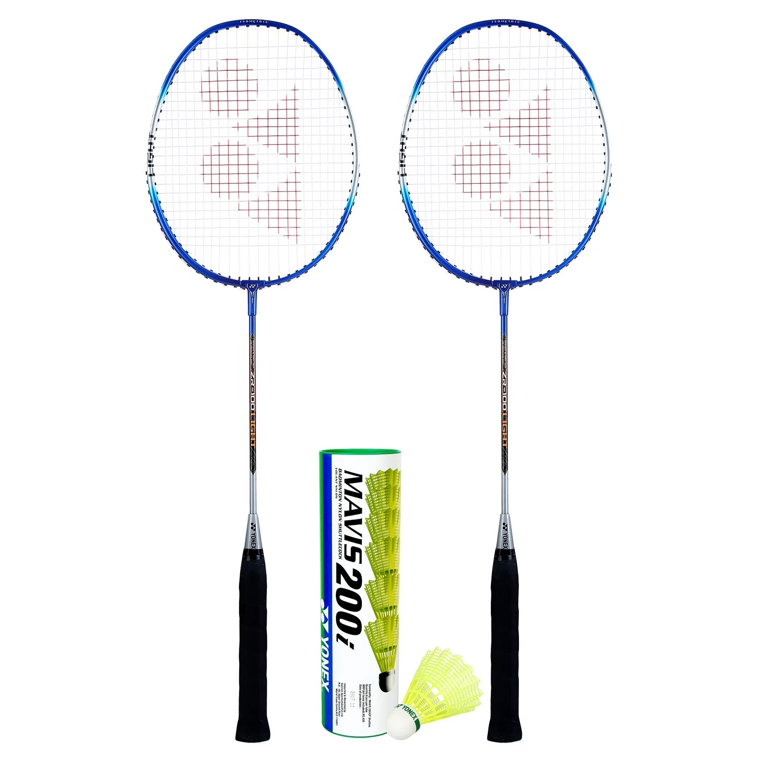 Yonex ZR 100 Light Aluminum Badminton Racquet With Full Cover, Colour - Blue Combo Of 2 + Mavis 200i Shuttlecock, Yellow - Image 3